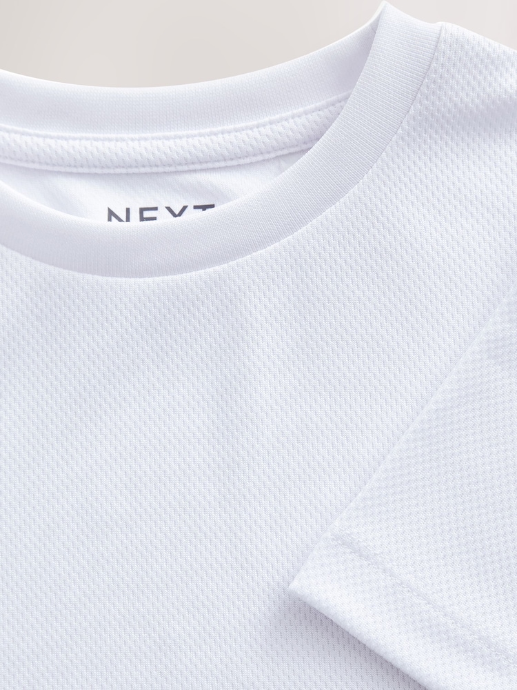 White 2 Pack Sports T-Shirt (3-16yrs) - Image 4 of 4