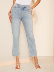 Friends Like These Bleach Blue Authentic Denim Straight Leg Jeans - Image 1 of 4