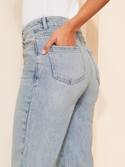 Friends Like These Bleach Blue Authentic Denim Straight Leg Jeans - Image 2 of 4