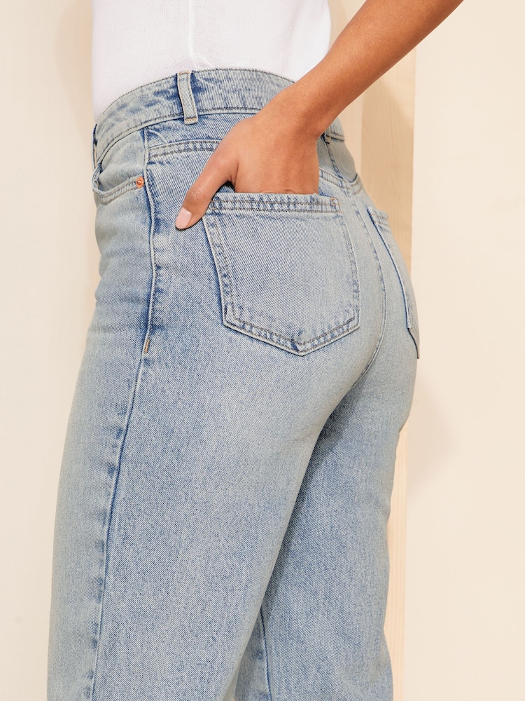 Friends Like These Bleach Blue Authentic Denim Straight Leg Jeans - Image 2 of 4