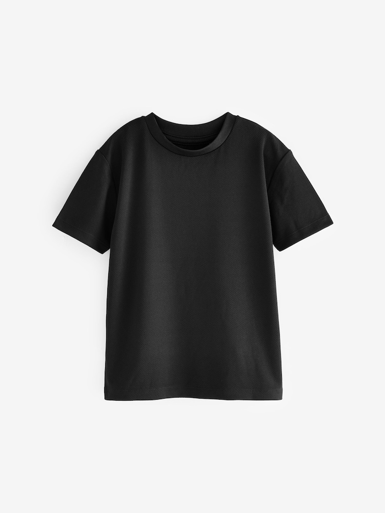 Black 2 Pack Sports T-Shirt (3-16yrs) - Image 2 of 5