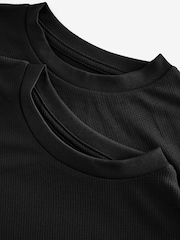 Black 2 Pack Sports T-Shirt (3-16yrs) - Image 4 of 5