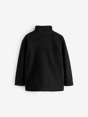 Black Zip-Up Fleece Jacket With Pockets (3-16yrs) - Image 2 of 3