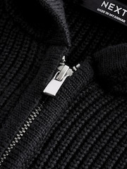 Black Sleeveless Zip Through Hoodie (3-16yrs) - Image 5 of 5