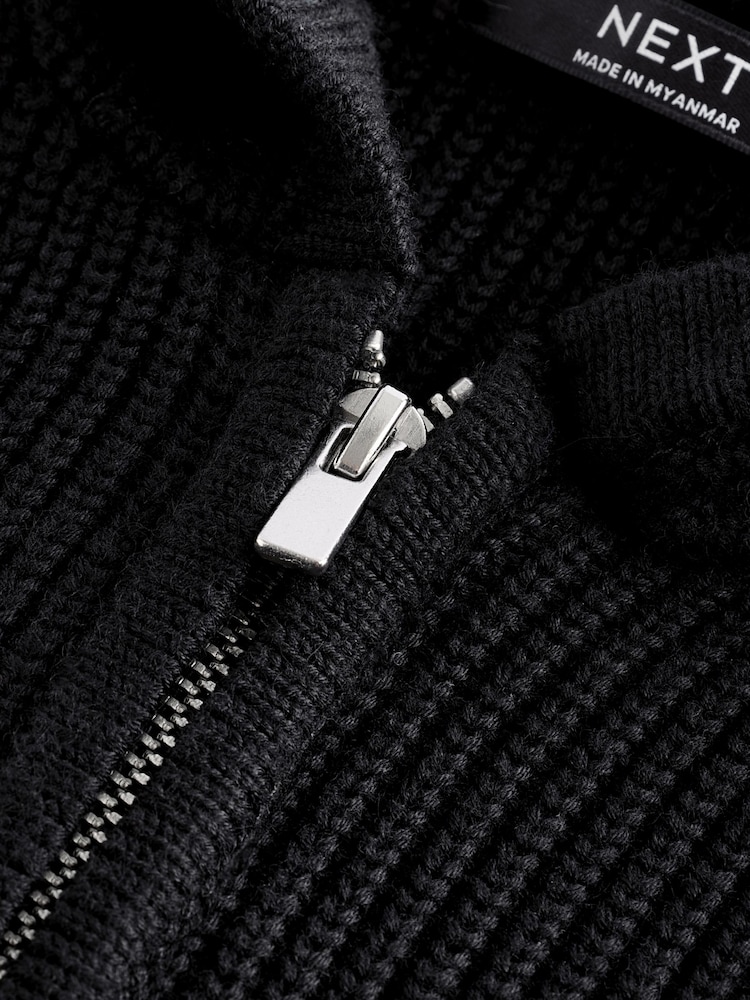 Black Sleeveless Zip Through Hoodie (3-16yrs) - Image 5 of 5