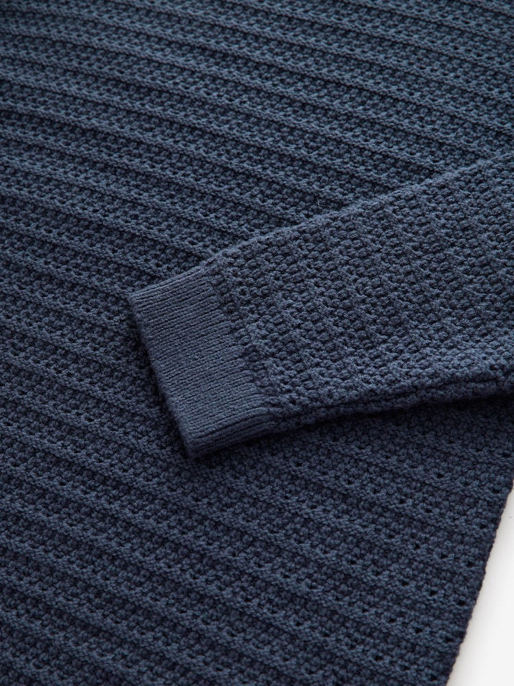 Navy Knitted Jumper (3-16yrs) - Image 3 of 4