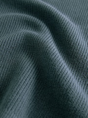Mineral Blue Without Stag 100% Cotton Crew Neck Knitted Jumper (3-16yrs) - Image 4 of 4