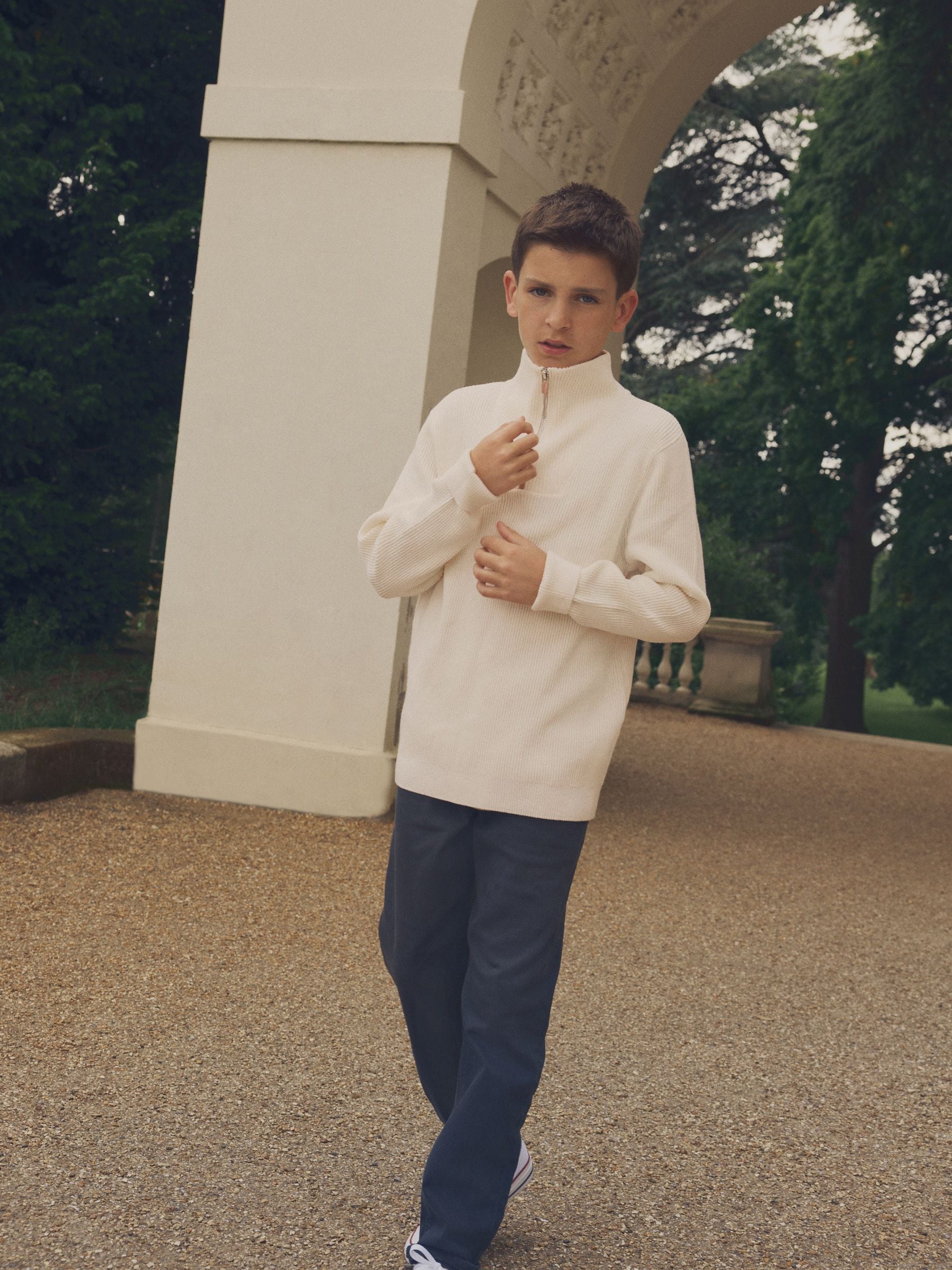 White fur jumper cheap
