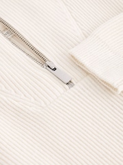 Ecru/Cream Knitted Quarter Zip Jumper (3-16yrs) - Image 5 of 5