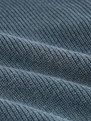 Blue Knitted Hoodie (3-16yrs) - Image 3 of 3