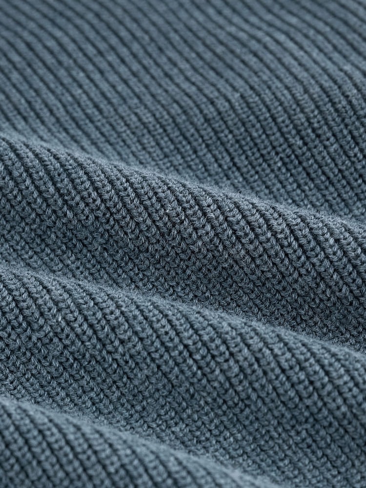 Blue Knitted Hoodie (3-16yrs) - Image 3 of 3 Blue Knitted Hoodie (3-16yrs) - Image 3 of 3
