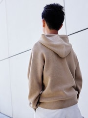 Tan Brown Knitted Hoodie (3-16yrs) - Image 2 of 6