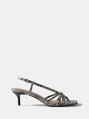 Mint Velvet Cream Marcie Knot Heels - Image 1 of 4