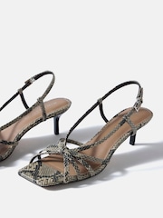 Mint Velvet Cream Marcie Knot Heels - Image 3 of 4