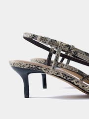 Mint Velvet Cream Marcie Knot Heels - Image 4 of 4