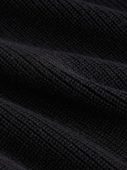 Black Knitted Hoodie (3-16yrs) - Image 2 of 2