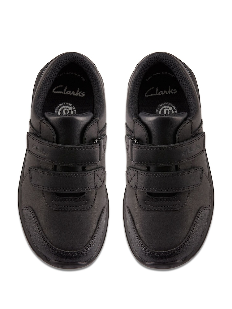 Clarks Black Wide Fit (G) Leather Daze Step Shoes - Image 6 of 7