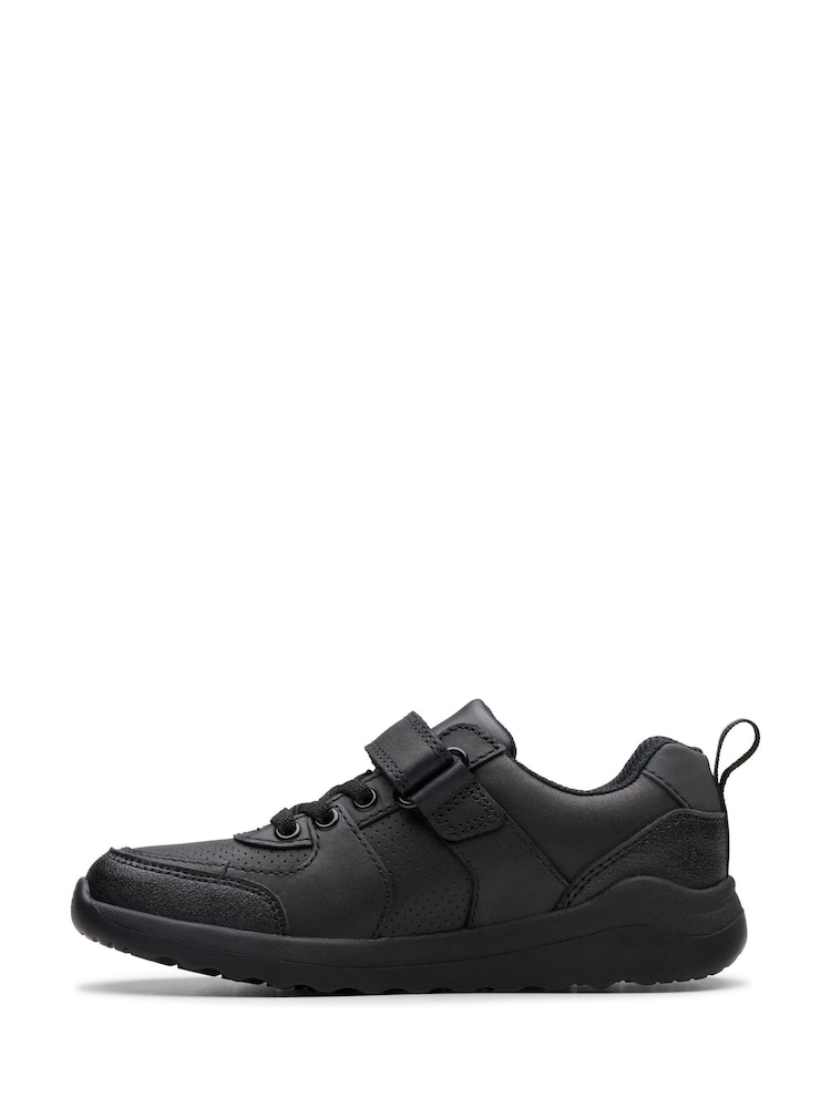 Clarks Black Standard Fit (F) Leather Daze Bright Shoes - Image 2 of 7