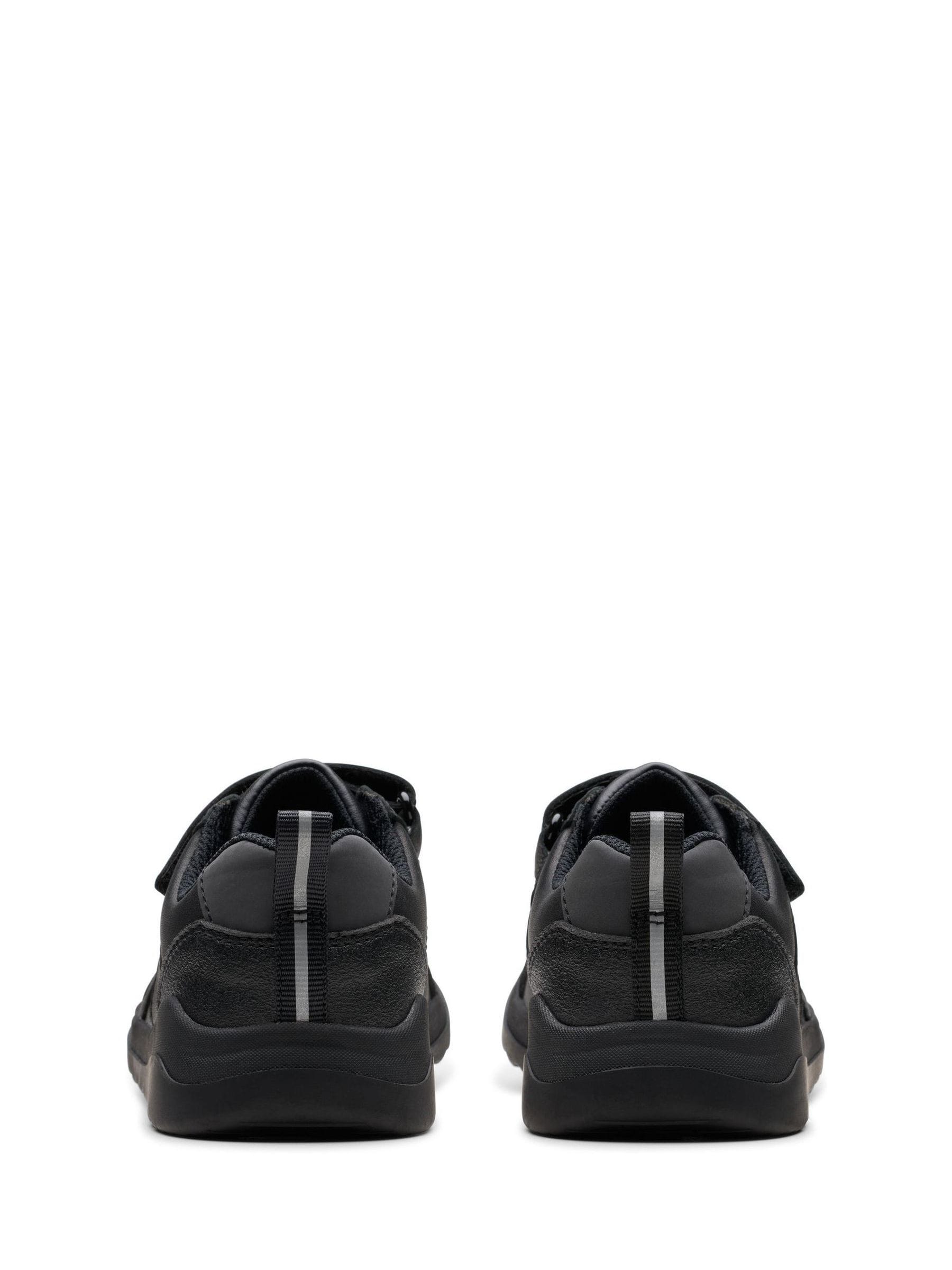 Buy Clarks Black Standard Fit (F) Leather Daze Bright School Shoes