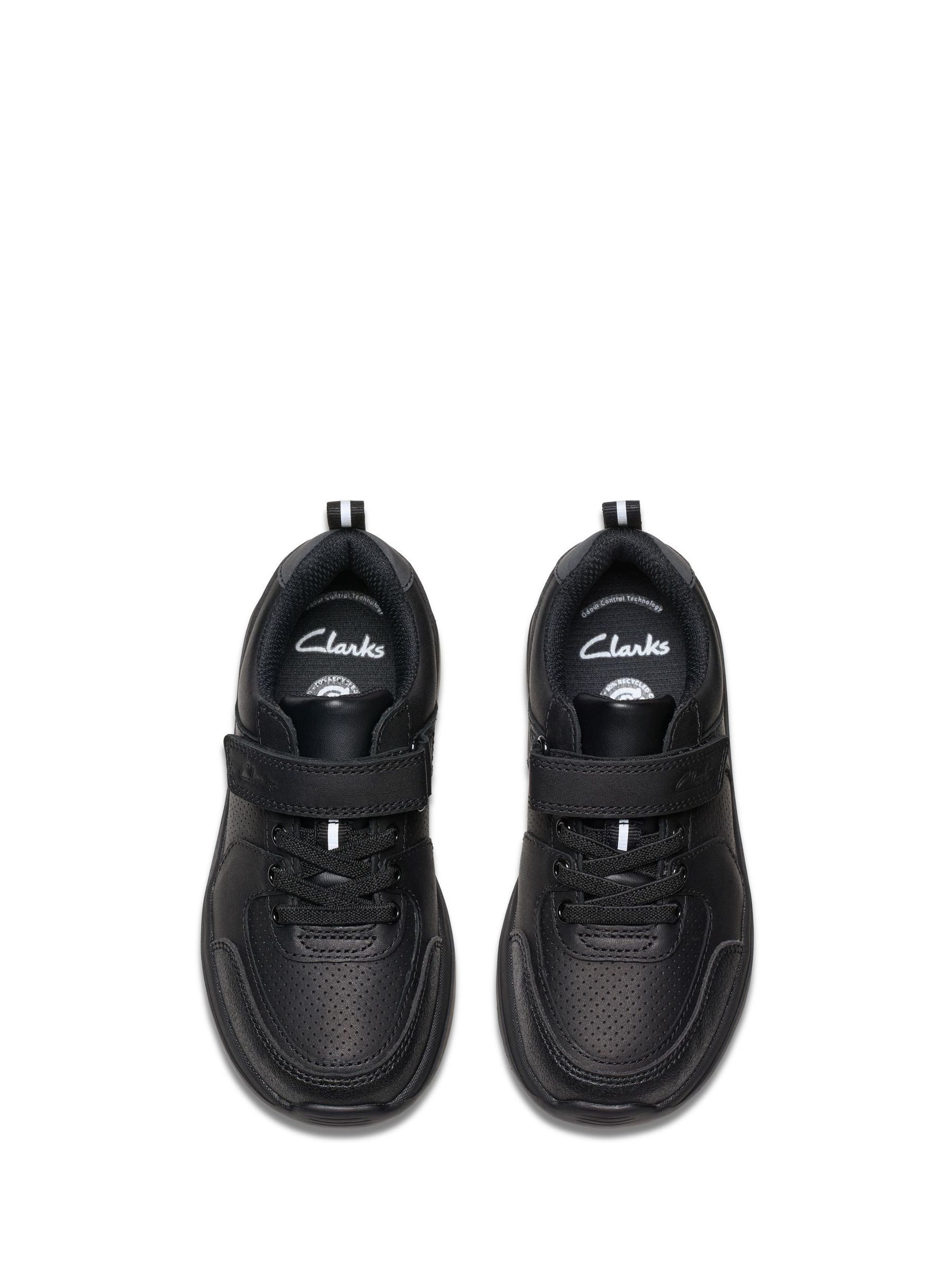 Buy Clarks Black Standard Fit (F) Leather Daze Bright School Shoes