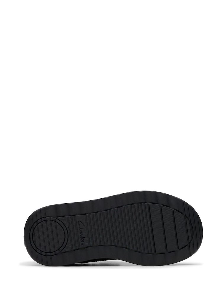 Clarks Black Standard Fit (F) Leather Daze Bright Shoes - Image 7 of 7