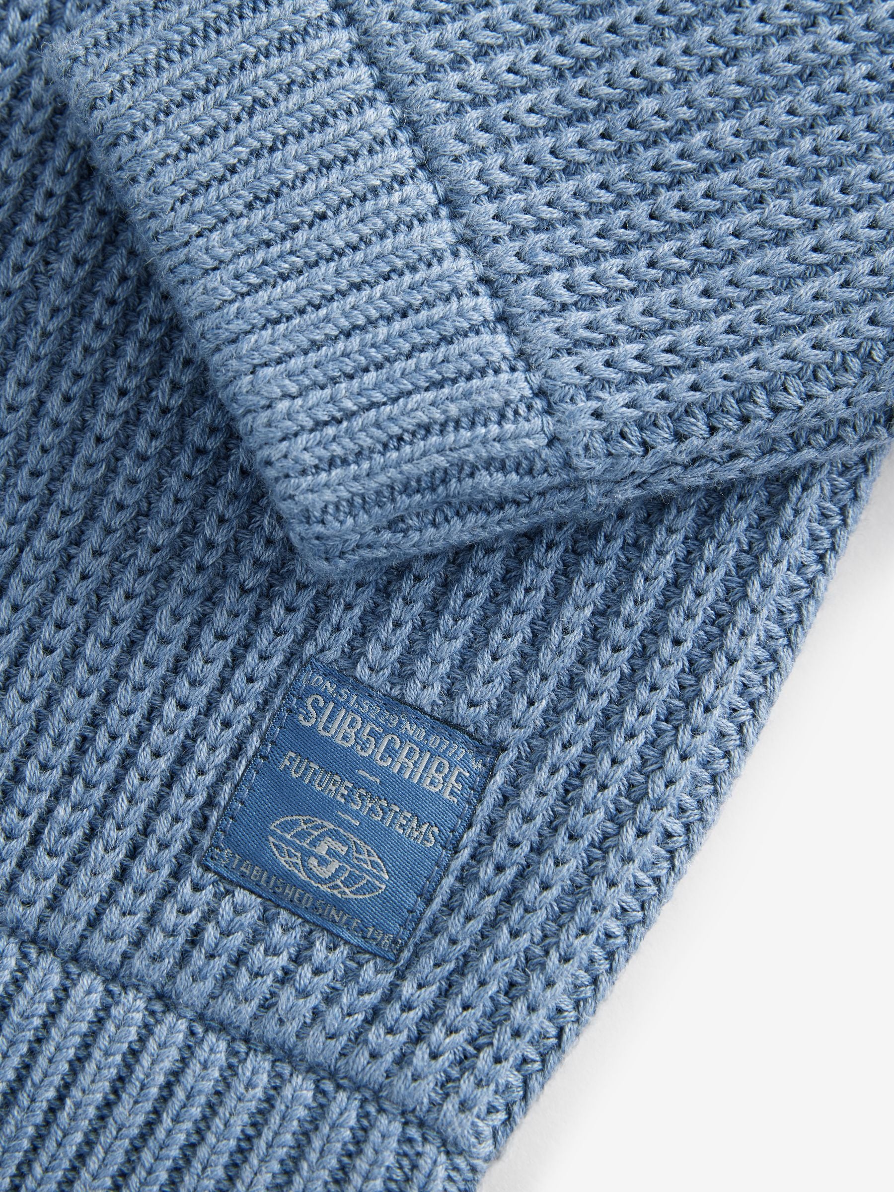 トップス STONE  ds knit blue Buy Blue Utility Knitted Quarter Zip Jumper (3-16yrs) from