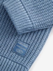 Blue Utility Knitted Quarter Zip Jumper (3-16yrs) - Image 3 of 4