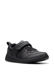 Clarks Black Wide Fit (G) Leather Daze Bright Shoes - Image 3 of 6