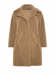 Yours Curve Browm/khaki Faux Fur Coat - Image 5 of 5