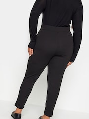 Yours Curve Black Stretch Tapered Trousers - Image 5 of 7