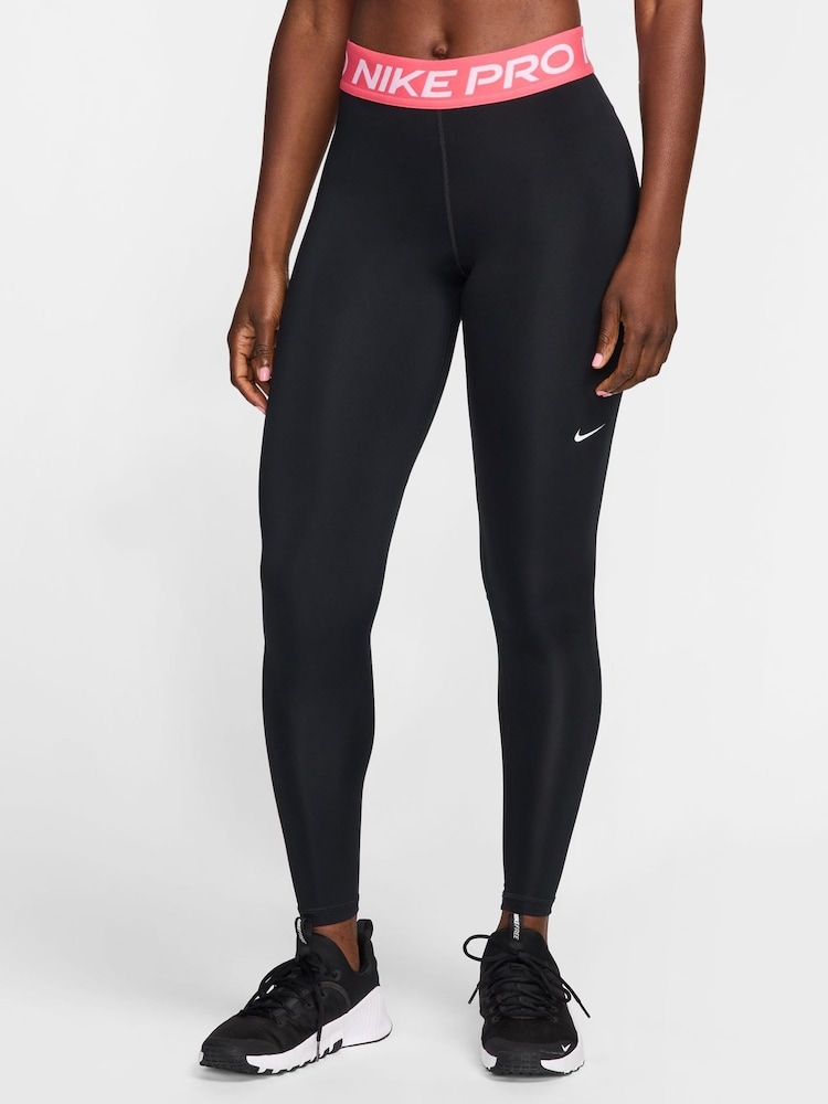 Nike Black Chrome Pro 365 Leggings - Image 1 of 6