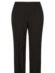 Yours Curve Black Elasticated Stretch Straight Leg Trousers - Image 5 of 6