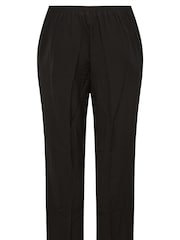 Yours Curve Black Elasticated Stretch Straight Leg Trousers - Image 6 of 6
