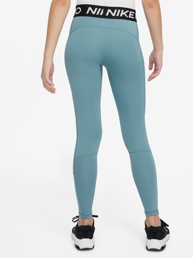 Türkis - Nike Dri-FIT Pro Leggings mit hohem Bund - Bild 2 von 5 Türkis - Nike Dri-FIT Pro Leggings mit hohem Bund - Bild 2 von 5