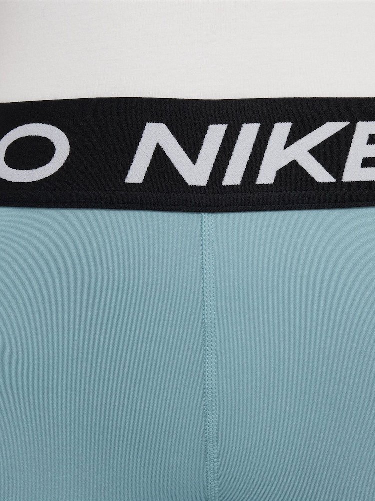 Nike Turquoise Dri-FIT High Waisted Pro Leggings - Image 3 of 5
