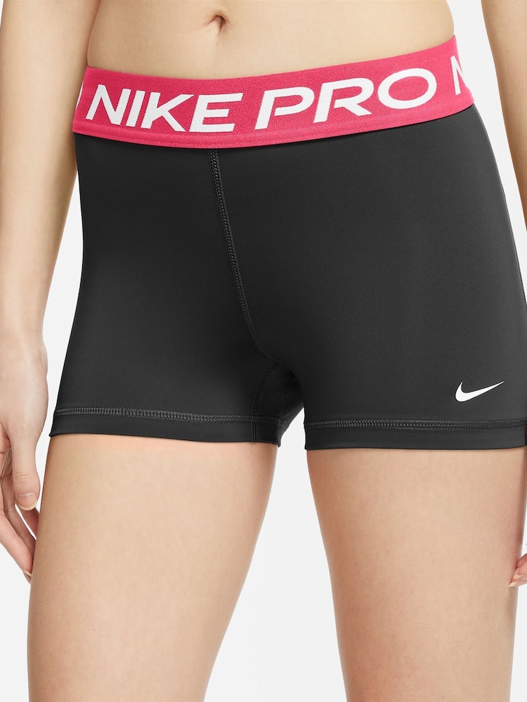 Черный/розовый - Nike Pro 365 3" Шорты - Image 1 of 4