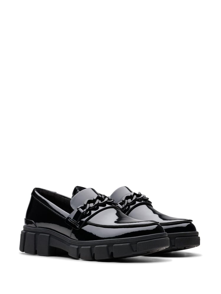 Clarks Black Patent Standard Fit (F) Leather Evyn Walk Shoes - Image 4 of 8