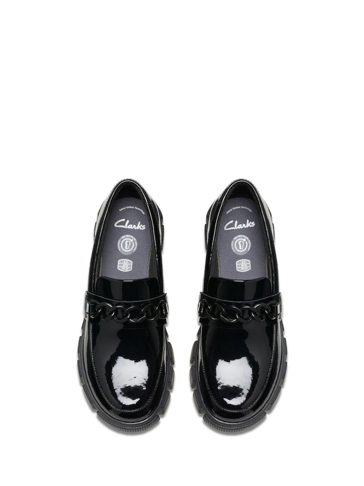 Clarks Black Patent Standard Fit (F) Leather Evyn Walk Shoes - Image 6 of 8