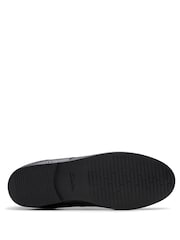 Clarks Black Extra Wide Fit (H) Leather Younger Girls Finja School Brogues - Image 4 of 8
