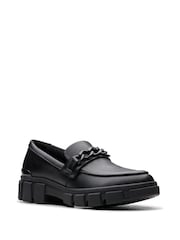 Clarks Black Leather Standard Fit (F) Leather Evyn Walk Shoes - Image 3 of 7