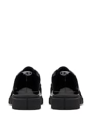 Clarks Black Standard Fit (F) Patent Evyn Lace Shoes - Image 5 of 7
