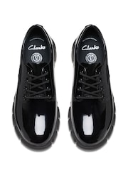 Clarks Black Standard Fit (F) Patent Evyn Lace Shoes - Image 6 of 7