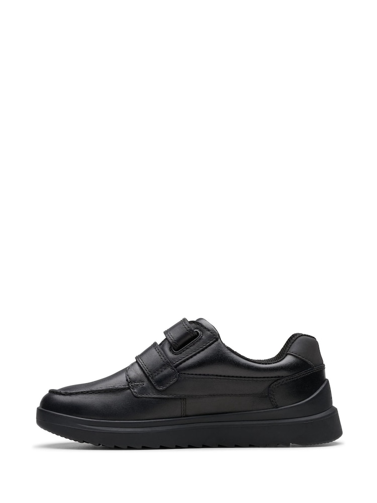 Clarks Black Standard Fit (F) Leather Keelan Flare Shoes - Image 2 of 6
