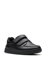 Clarks Black Standard Fit (F) Leather Keelan Flare Shoes - Image 3 of 6
