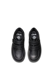 Clarks Black Standard Fit (F) Leather Keelan Flare Shoes - Image 5 of 6