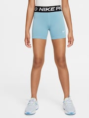 Nike Turquoise 3 Inch Dri-FIT Pro Shorts - Image 4 of 6