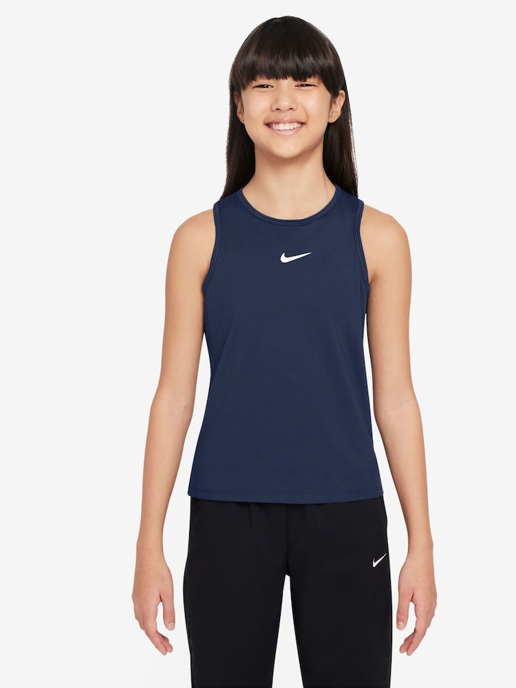 Nike Blue Court Dri-FIT Victory Tennis Tank - Image 1 of 4 Nike Blue Court Dri-FIT Victory Tennis Tank - Image 1 of 4