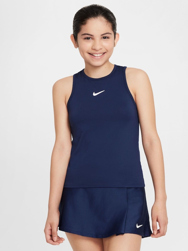 Nike Blue Court Dri-FIT Victory Tennis Tank - Image 4 of 4 Nike Blue Court Dri-FIT Victory Tennis Tank - Image 4 of 4