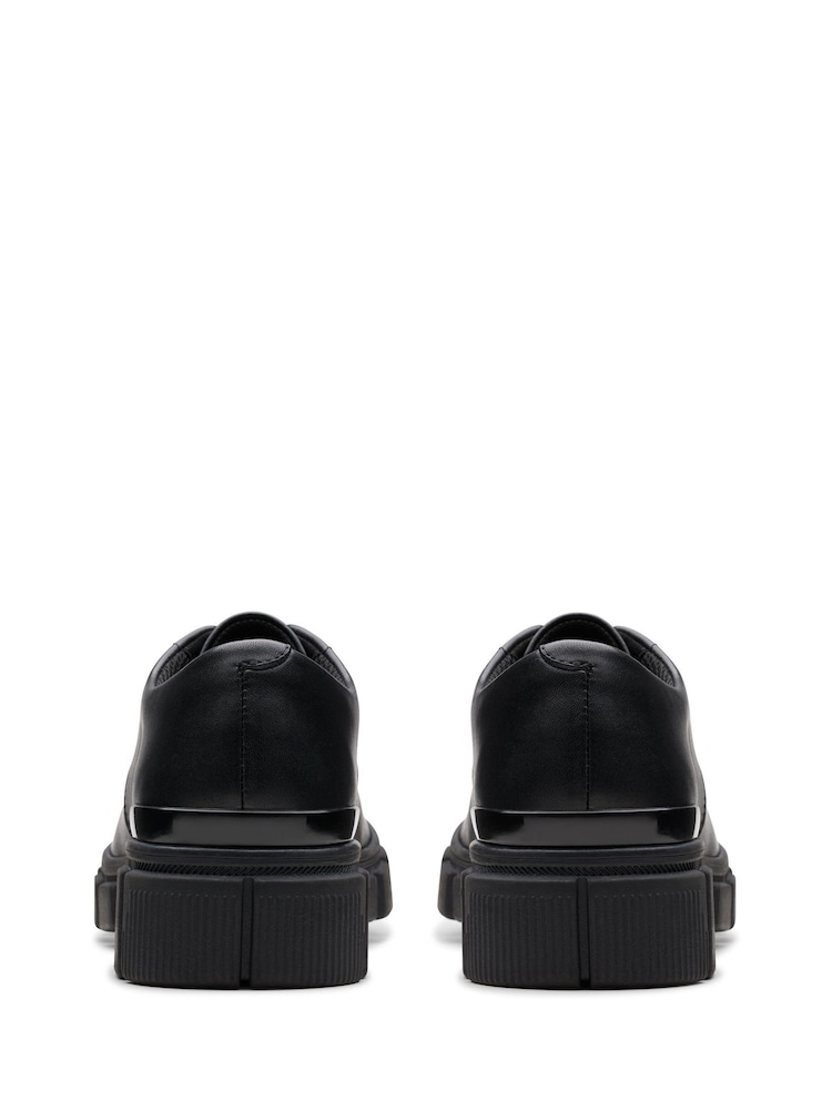Clarks Black Standard Fit (F) Leather Evyn Lace Shoes - Image 2 of 7