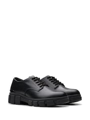 Clarks Black Standard Fit (F) Leather Evyn Lace Shoes - Image 4 of 7
